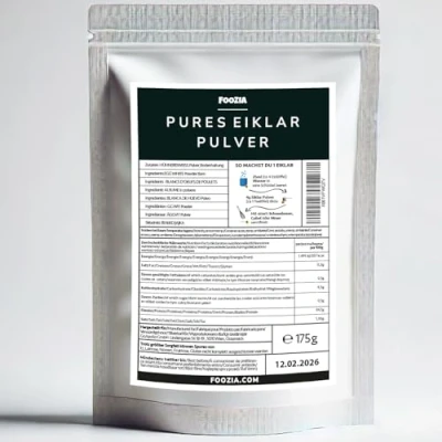 Image de Foozia poudre de blanc d&#039;oeuf pur en d&#039;œuf d&#039;Autriche blanche liquide Protéines (175 g)
