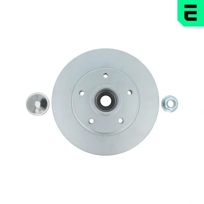 Image de OPTIMAL 702983BS5 Disque de frein 260 8 5/5 plein revêtu avec roulement roues intégré, bague magnétique intégré RENAULT: Megane 4