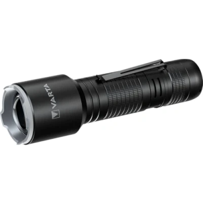 Image de VARTA lampe Torche LED incl. 2x Piles AAA, Aluminium Light F30 Pro, de poche à trois modes d&#039;éclairage, lumière avec corps en aluminium, poignée texturée, antichoc