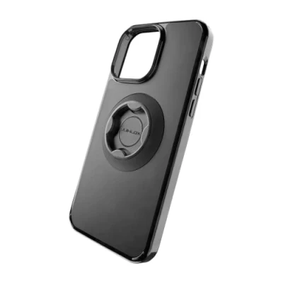 Image de Interphone Système modulaire Quiklox Support de téléphone Portable pour Moto Coque dédiée iPhone 14 Pro Max tiges Guidon ou rétroviseur Branchement à dégagement Rapide