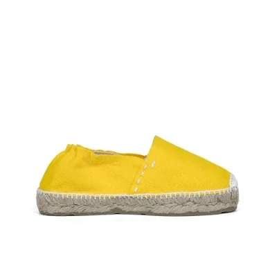 Image de Pisamonas CON Cinta Espadrilles pour enfants, Taille: 29, Amarillo Tissu / matière synthétique