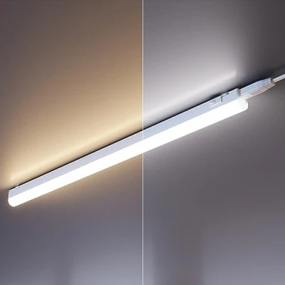 Image de ledscom.de Lot de 2 lampes LED sous châssis Rigel, 57,3cm chacune, température couleur réglable, 17,6W, 830lm chacune