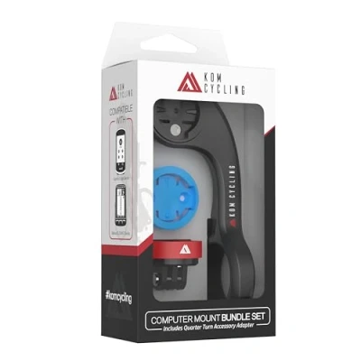 Image de KOM Cycling CM06 Support d&#039;ordinateur GoPro à libération Rapide pour Ordinateurs de vélo Wahoo et Garmin Compatible avec Edge 1040, Elemnt Roam Autres
