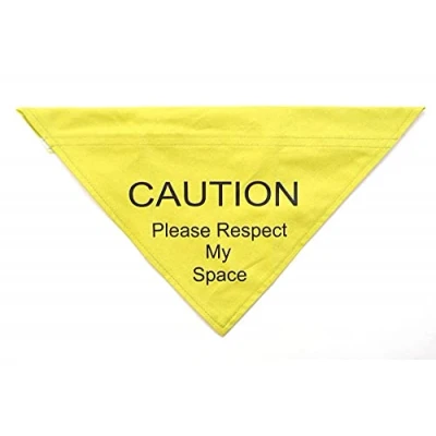 Image de Ancol Respect My Space Avertissement Bandana pour Chien, Taille S/M, Jaune