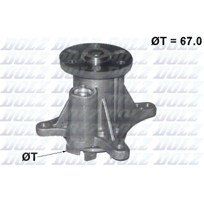 Image de DOLZ C140 Pompe à eau CITROËN: C5 3, III Break, C6 Berline, PEUGEOT: 407 Coupe
