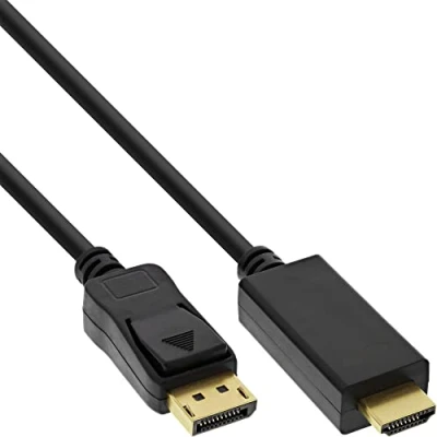 Image de Cable nappe integration Inline 17185I convertisseur DisplayPort vers HDMI 4K/60Hz Noir 5 m