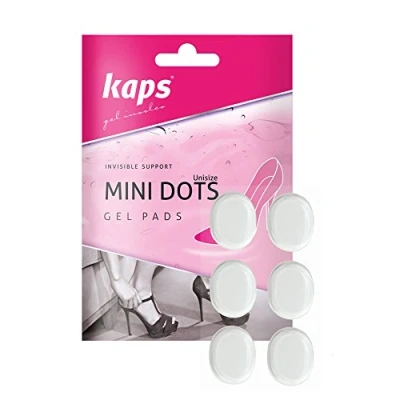 Image de Mini Dots Coussinets de Gel Autocollants Réutilisables pour Semelles Chaussure Qualité Supérieure Soulage la Douleur Améliore le Confort en Marchant 6 pcs