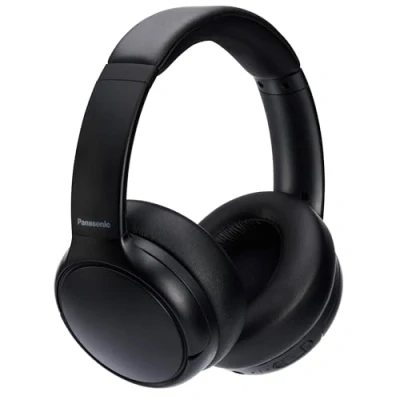 Image de Panasonic RB M600BE K Casque sans Fil avec ANC Hybride, Conception Circum Aural, Bluetooth 5.3, Micro Intégré, Jusqu&#039;à 65 Heures d&#039;Autonomie, XBS Deep, USB C, Noir