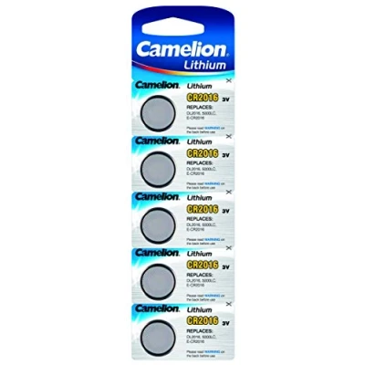 Image de 10 piles camelion CR 2016 lithium 3V