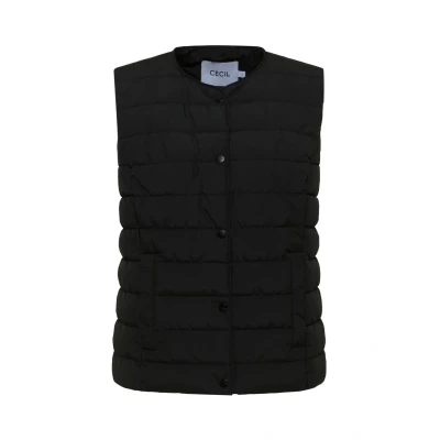 Image de Cecil Veste sans manches, Femme, Taille: Small, Schwarz