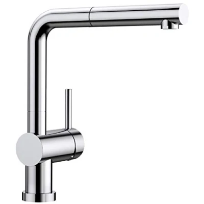 Image de BLANCO LINUS S F Robinet de Cuisine avec Bec Rabattable et Douchette Extractible Basse Pression Chrome 514276