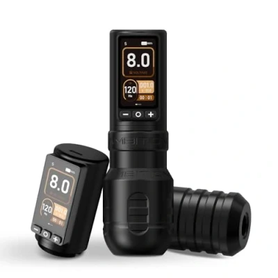 Image de Ambition Torden Max Machine à tatouer sans fil, batterie 2400 mAh, écran tactile, pistolet rotatif, stylo cartouche avec couple de 180 g.cm, moteur balais, barre d&#039;entraînement droite