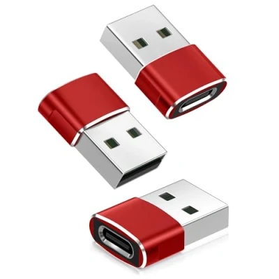 Image de BASESAILOR Adaptateur USB vers C 3 Pack,Type Femelle A Mâle Convertisseur Chargeur pour iPhone 16 15 14 13 12 11 Pro Max Mini,AirPods,iPad 10 Air 4 5,6 7,Samsung A73 A72 A71 A55 A54 A53