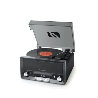 Image de Bmi Chaine Vinyle CD Bluetooth Muse MT 110 DS 20W FM Radio Lecteur Port USB