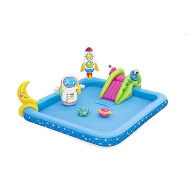 Image de Piscine Gonflable Bestway Petit Astronaute 228x206x84 cm Toboggan Pour Enfants 2 Ans+