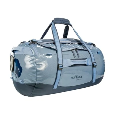 Image de Tatonka Barrel 65 l Sac de Voyage imperméable avec Fonction à Dos, Grande Ouverture, Fond rembourré et Fermeture éclair verrouillable, Elemental Blue, l, Robuste Bretelles