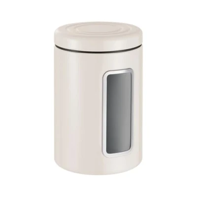 Image de WESCO Boîte de conservation Classic Line couleur sable mat, tôle d&#039;acier revêtue par pulvérisation, volume 2 litres, fenêtre en acrylique