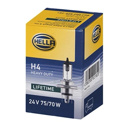 Image de HELLA 8GJ 002 525 281 Ampoule, projecteur longue portée H4 24V 75/70W P43t 38 Halogène IVECO: EuroTech MT, SCANIA: P,G,R,T series