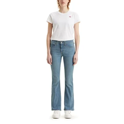Image de Levi&#039;s 315 Shaping Bootcut Jeans Femme Slate Ideal Clean Hem (Bleu) 29 34