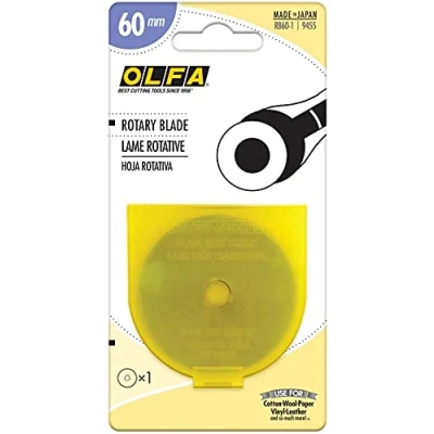 Image de Olfa Lames Rotatives Inoxydable Argent 9455 (Lames de 60 mm 1 x RB60)