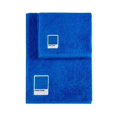 Image de SWEET HOME Pantone™ Lot de Serviettes 1 + composé par invité 40 x 50 cm Visage 100 cm, certifié Oeko Tex, Bleu