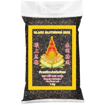 Image de ROYAL THAI RICE Riz noir gluant 10 X 1 KG Multipack