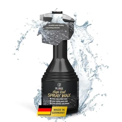 Image de DR WACK HIGH END spray Wax 500 ml Cire en pour voiture avec effet déperlant Protège et lustre Vitrificateur de peinture Convient à toutes les peintures Entretien Premium