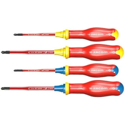 Image de Facom ATB.J4TVE Jeu de 4 TOURNEVIS PROTWIST® SLIM BORNEO® isolés 1000V pour empreintes mixtes