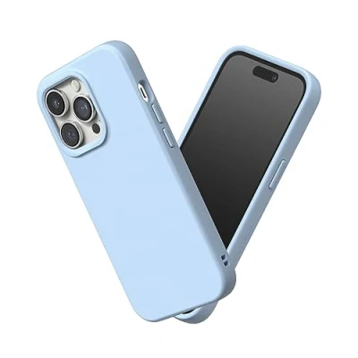 Image de RhinoShield Coque Compatible avec [iPhone 14 Pro] SolidSuit Fine Technologie d&#039;absorption des Chocs et Finition Premium Matte Bleu Glacier