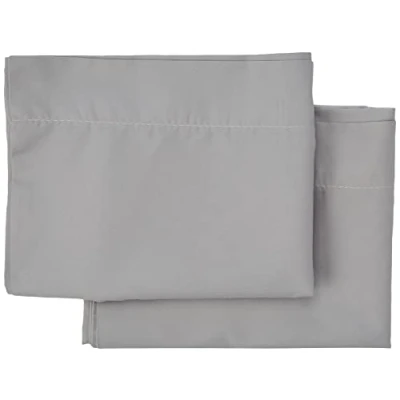 Image de Todocama Lot de 2 taies d&#039;oreiller en Microfibre Ultra Douce hypoallergénique avec 120x40 cm Gris Clair