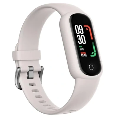 Image de TOOBUR Montre Connectée Femme Homme, Bracelet Connecté avec Podomètre, 14 Sports, Cardiofrequencemètre, Étanche IP68, Surveillance du Sommeil, Calories, Smartwatch iOS et Android, Beige