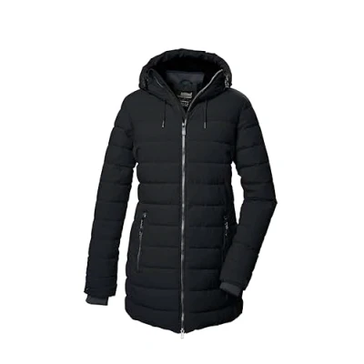 Image de Killtec Kow 55 WMN Qltd Prk Parka matelassée avec Capuche, Noir, 42 Femmes