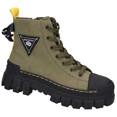 Image de Dockers by Gerli Femme 51ev203 Bottine, Kaki Multi, 40 EU