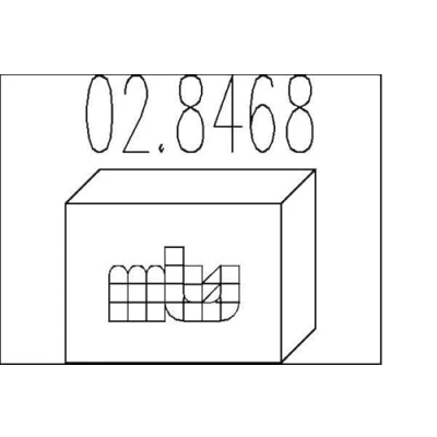 Image de MTS 02.8468 Kit d&#039;assemblage, silencieux PEUGEOT: 205 I 3/5 portes, Cabriolet, 306 CITROËN: ZX BX 5 Jumper Van