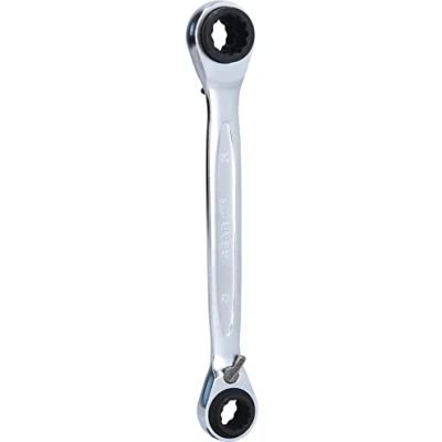 Image de Ks Tools 503.4543 Clé polygonale à cliquet réversible 4 En 1 Gamme GEARplus® 12x15 13x14 mm chrome Vanadium Finition Satinée