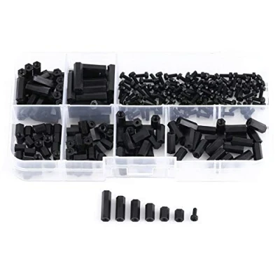 Image de 250pcs M2 M3 Mâle à Filetage Femelle Hex Colonne En Nylon Entretoise Boulon Vis Écrou Assortiment Kit PCB Montage Avec Boîte Plastique (M2 D)