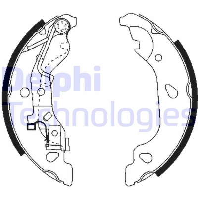 Image de DELPHI LS1859 Mâchoires De Frein 180 32 FIAT: Punto II 3/5 portes