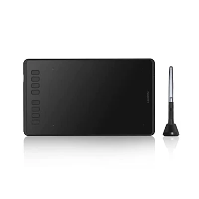 Image de HUION Inspiroy H950P Tablette Graphique, Tactile pour Dessiner, avec Stylet sans Pile de Niveau 8192, Compatible Les Appareils Android et PC, 8 Touches Express Personnalisées