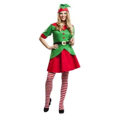 Image de Jouet VIVING Déguisement Elfe Taille XXL Multicolore Comprend chemise et chapeau