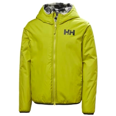 Image de Helly Hansen JR Champ Reversible Unisex Veste polaire pour enfants, Taille: 128, Bright moss