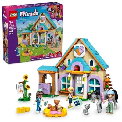 Image de LEGO Friends La Clinique vétérinaire pour Chevaux et Animaux de Compagnie Jeu créatif avec 3 Mini poupées 5 Idée Cadeau Petites Filles dès 7 Ans 42651
