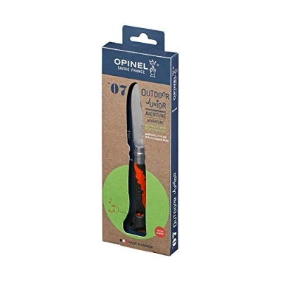 Image de OPINEL N07 Outdoor Junior Kaki Couteau Pliant de Poche Enfant