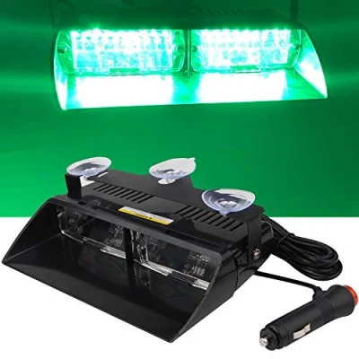 Image de yifengshun vert LED application de la loi d&#039;urgence balise danger stroboscopique lumières haute luminosité 16 12 V voyant d&#039;avertissement pour camion remorque Interio
