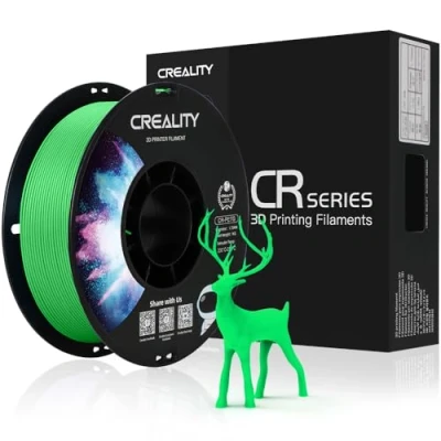 Image de Creality Official PETG Filament Vert, pour imprimantes 3D de 1,75 mm sans éraflure, forte liaison et performance à évolue précision dimensionnelle +/ 0,03 mm, 2,2 lbs/bobine