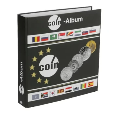 Image de Safe, Designo, Album (4 anneaux) pour Monnaies incl. 5 feuilles Conceptionimpression dim: 225x240x45 mm. par pc.