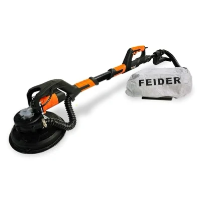 Image de FEIDER Ponceuse Girafe 750 W Tube Télescopique 180 cm, Tête Pivotante, Système d&#039;Aspiration Intégrée, Variateur de Vitesse 7 Positions, Livrée Avec Sac et 6 Abrasifs FPGAUTO