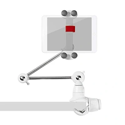 Image de NEDIS TDMT111WT Support pour Tablette et Smartphone avec Bras Pliable Diamètre de l&#039;écran 4 12&quot; Interactif Entièrement Mobile à 360