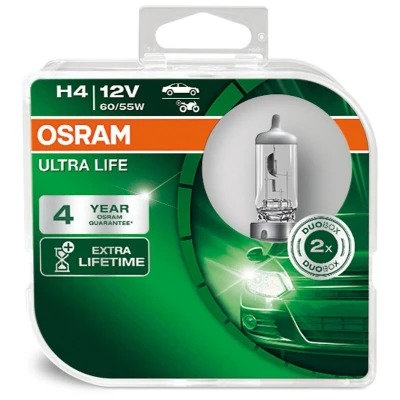 Image de OSRAM 64193ULT HCB Ampoule, projecteur longue portée H4 12V 60/55W 3200K Halogène VOLKSWAGEN: Polo V 3/5 portes, GOLF 3, Transporter 6