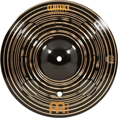 Image de Meinl Cymbals Classics Custom Dark Cymbales Trash Stack 12 pouces (30,48cm) pour Batterie B12 Bronze, Finition Sombre, Fabriquée en Allemagne (CC 12DASTK)