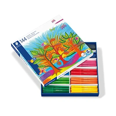 Image de Staedtler Noris Club 325 Classpack Carton 144 Feutres Coloriage Pointe Moyenne 1 mm Assortis